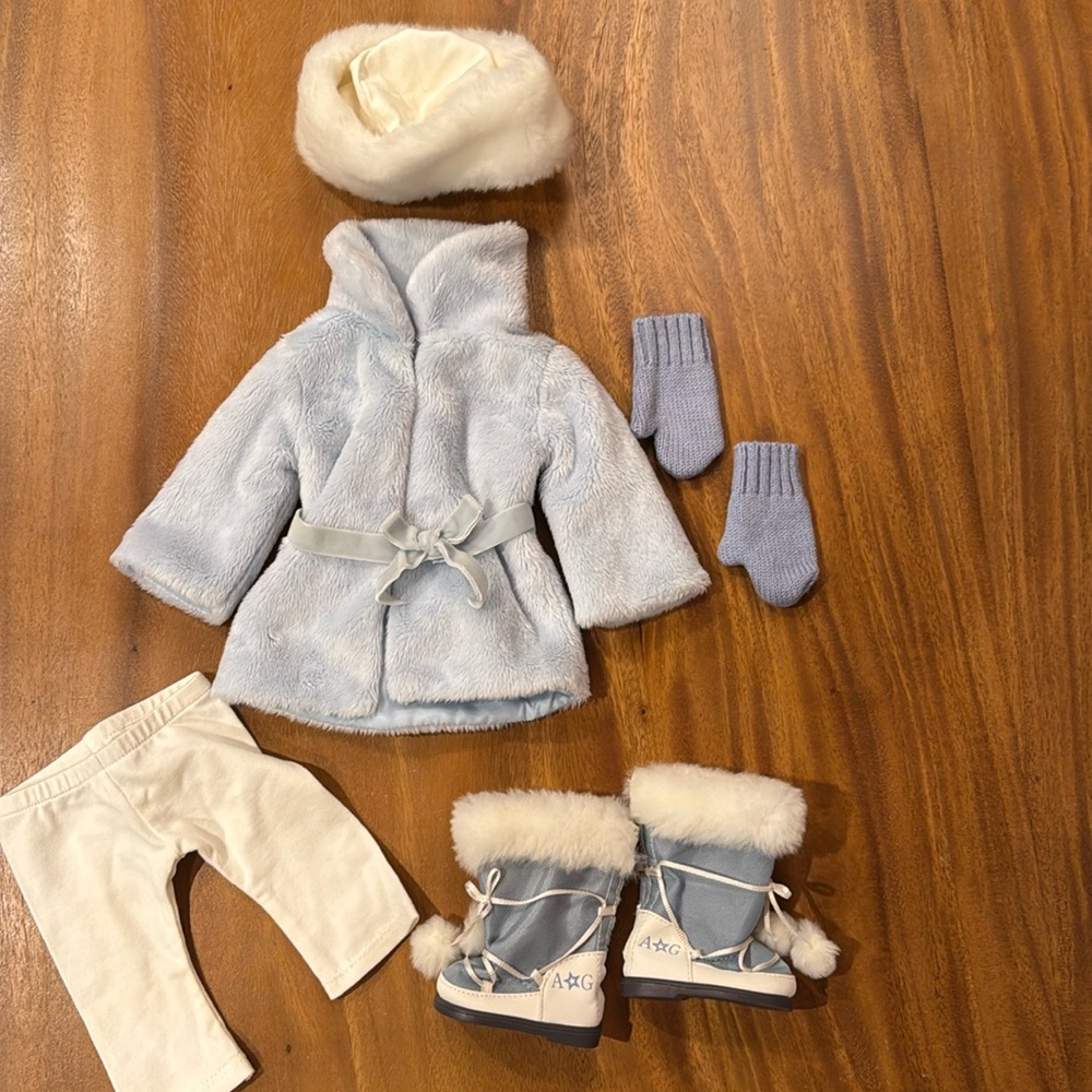 American Girl Doll Snow Flurry Outfit EUC